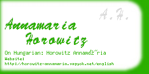 annamaria horowitz business card